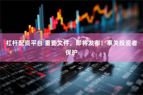 杠杆配资平台 重要文件，即将发布！事关投资者保护